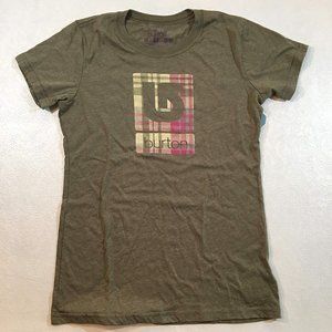 Burton Womens Plaidilicious Tee Capers Heather